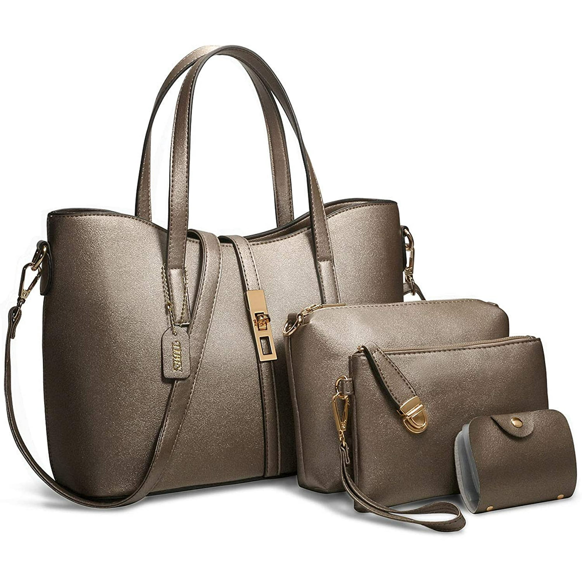 Use4 Womens Christmas White Snowflake Rivet PU Leather Tote Bag Shoulder Bag Purse Use4 Womens Christmas White Snowflake Rivet PU Leather Tote Bag Shoulder Bag Purse